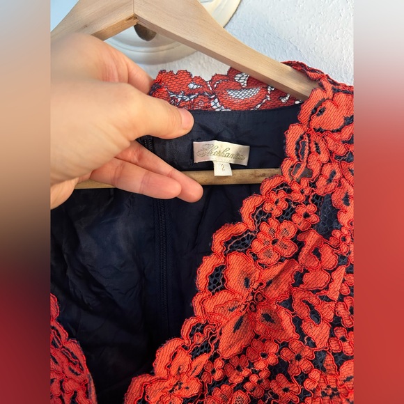 Shoshanna Red Lace Mini Dress - Picture 4 of 15